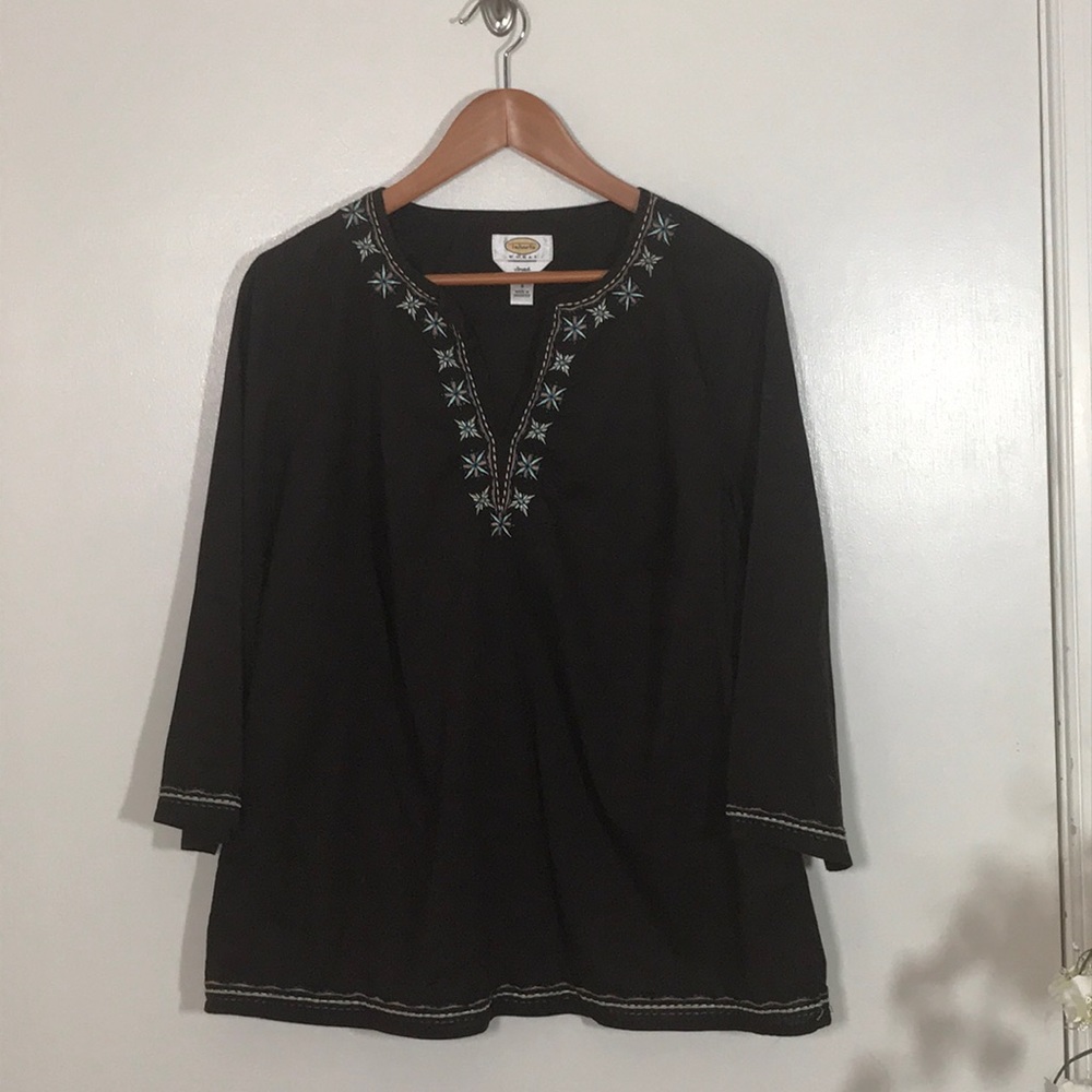 Talbots plus size 3/4 sleeve top